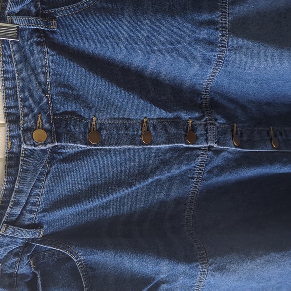 Denim Button-Down Midi Skirt / Maxi Skirt size 3XL - Picture 2 of 4